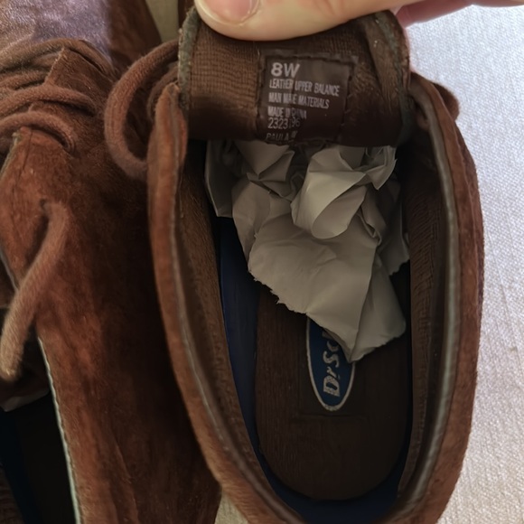 Dr Scholls Vintage Women’s Suede Lace Up Ankle Boots Brown Size 8W Wide - Picture 10 of 11